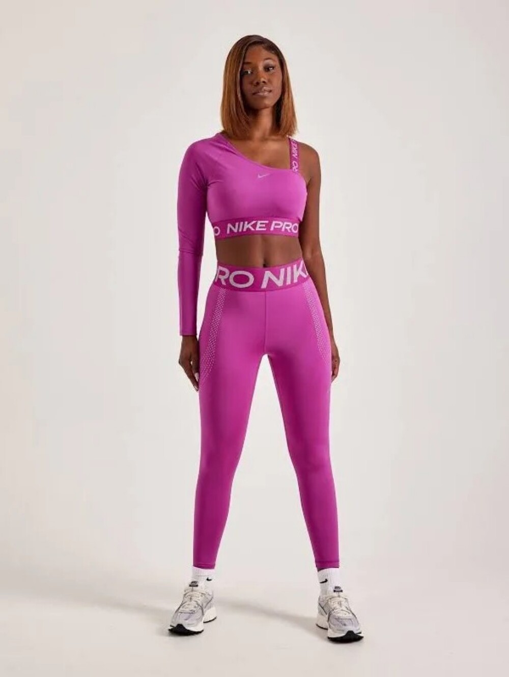 Nike Pro Sculpt Women's Medium Purple High-Waisted 7/8 Leggings with Pockets Gym